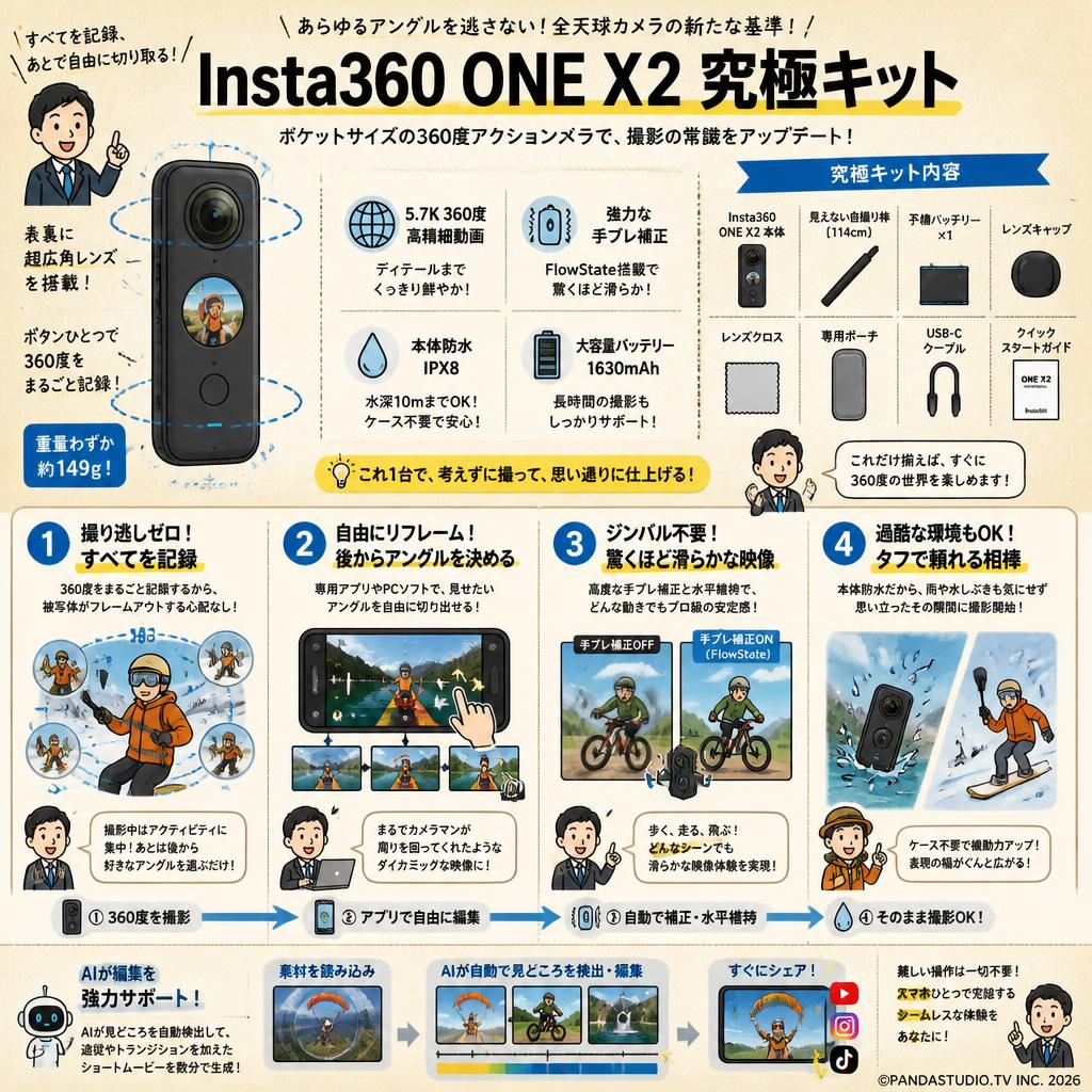 Insta360 ONE X2 究極キット 概要