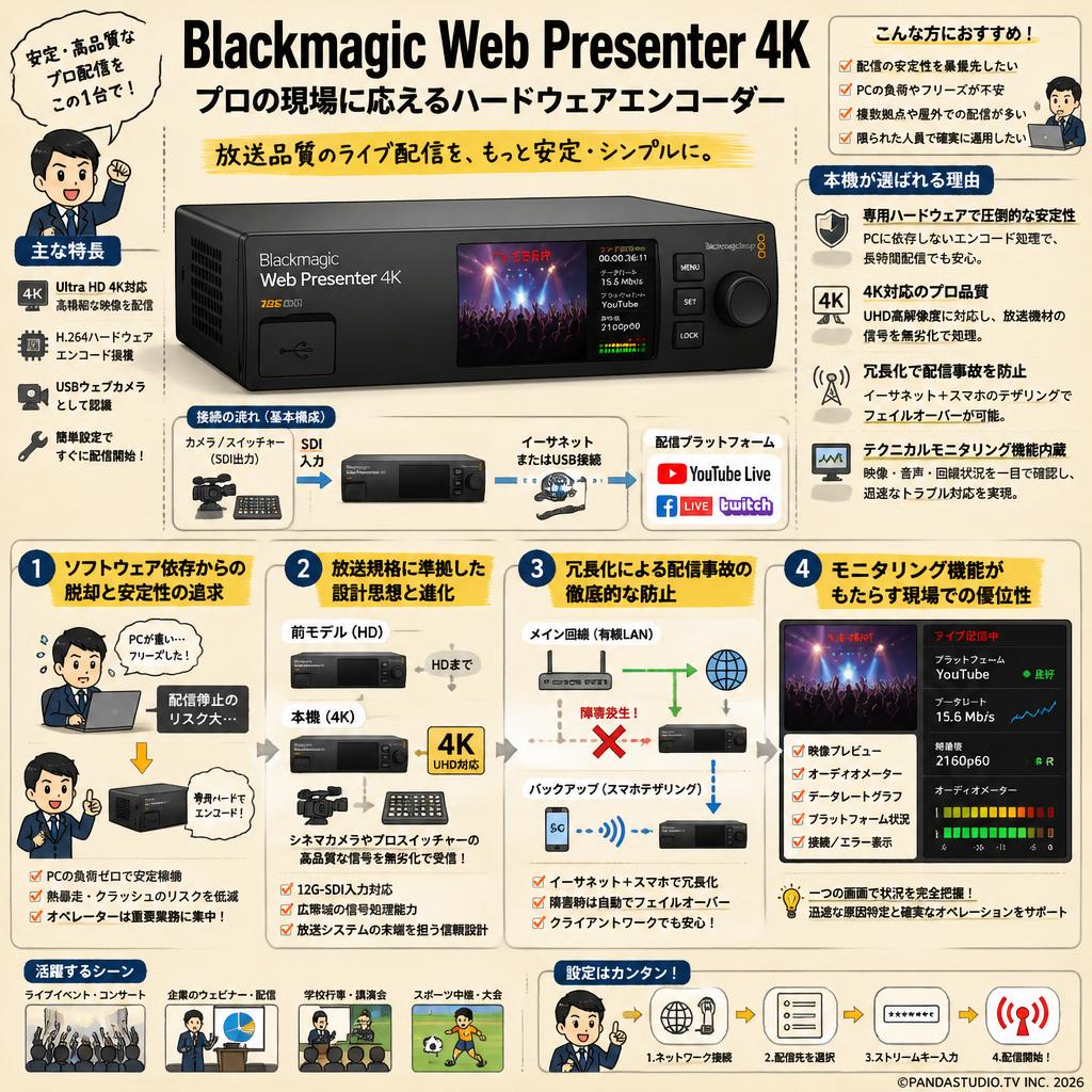 Blackmagic Web Presenter 4K 概要
