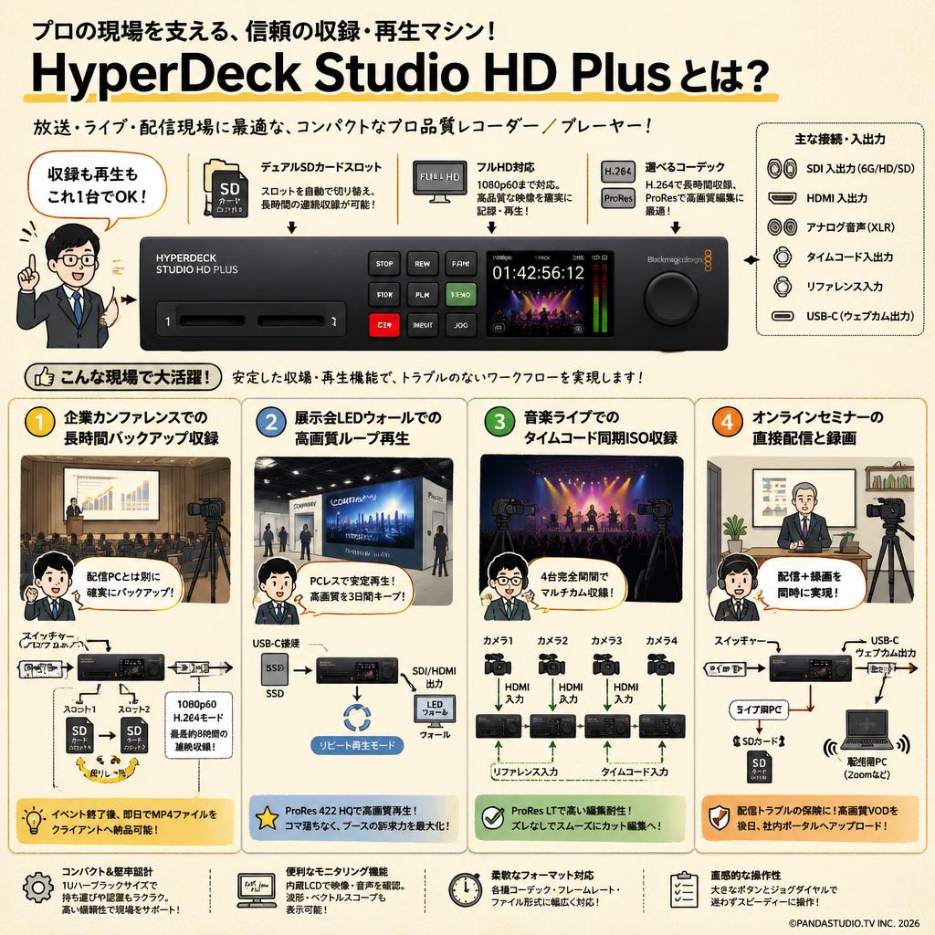 Blackmagic Design HyperDeck Studio HD Plus 用途