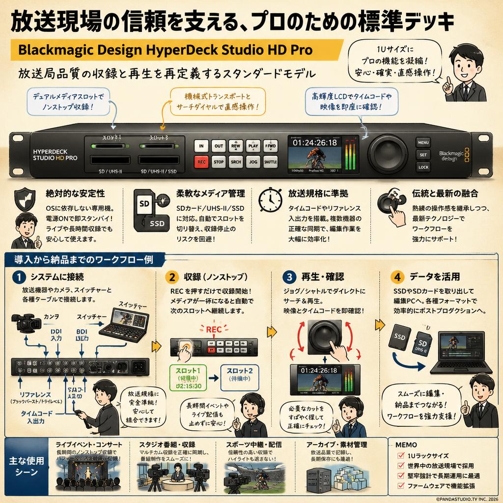 Blackmagic Design HyperDeck Studio HD Pro 概要