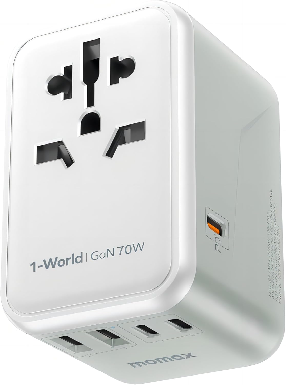 MOMAX 変換プラグ 70W 急速充電 ホワイト | パンダスタジオ・レンタル