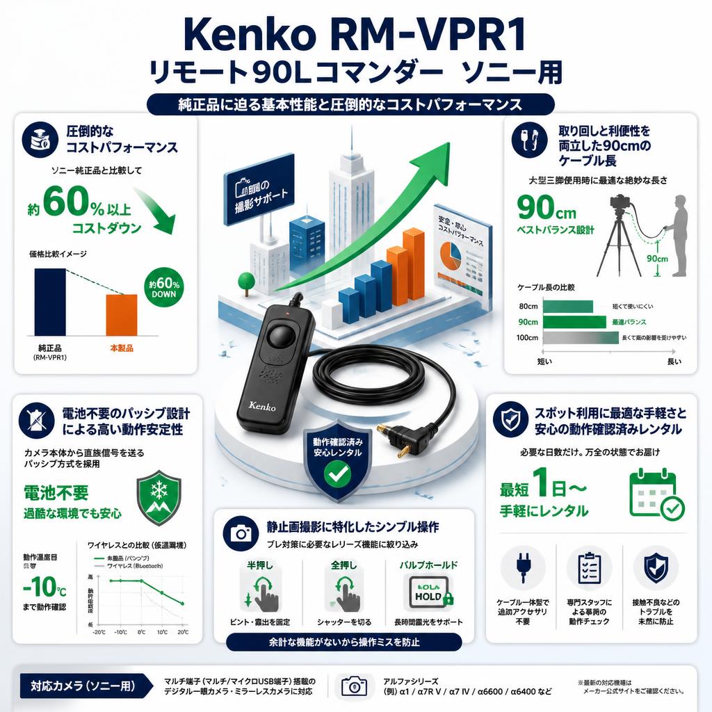 Kenko RM-VPR1 リモート90Lコマンダー  ソニー用 セールスポイント