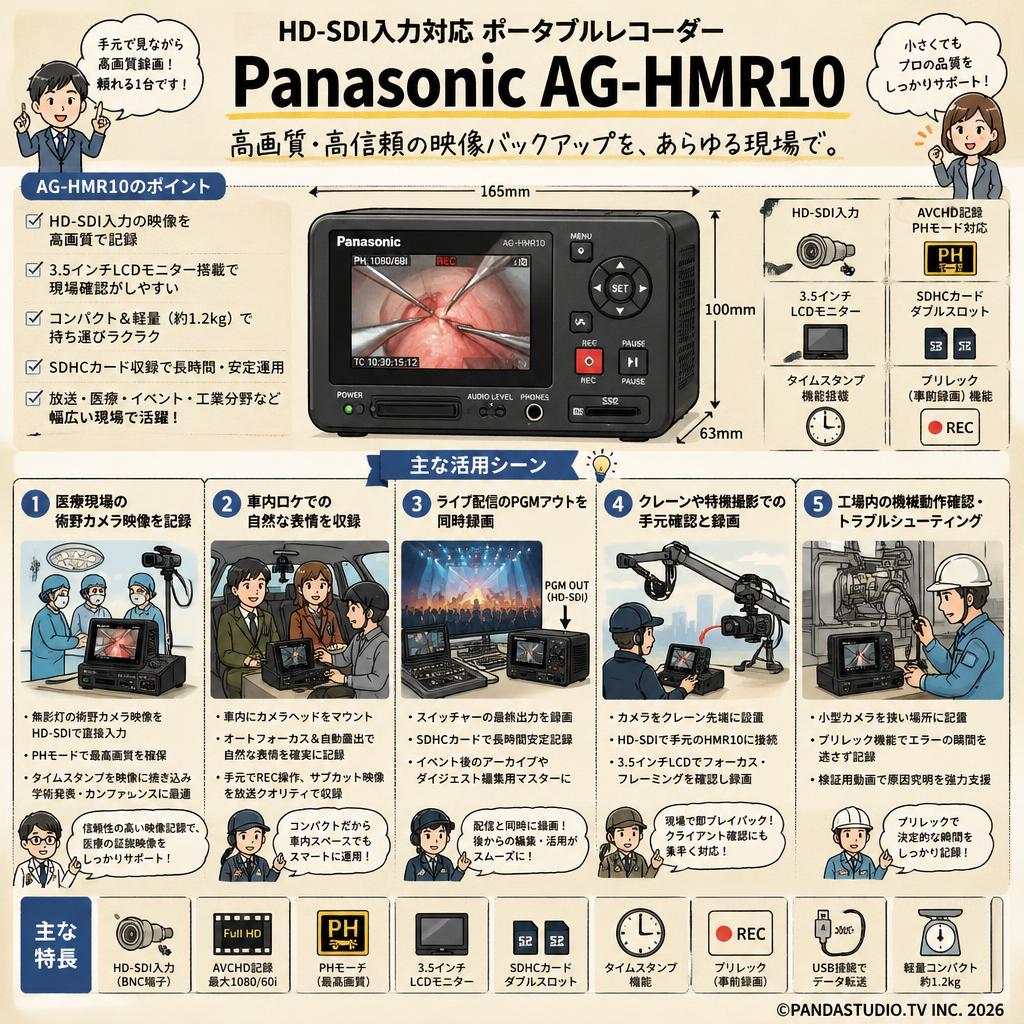 Panasonic AG-HMR10 用途