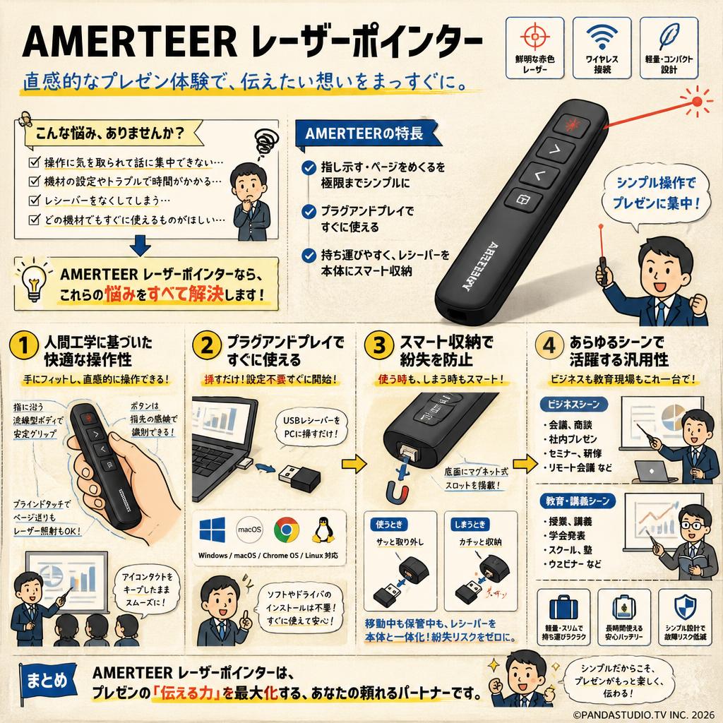 AMERTEER レーザーポインター 概要