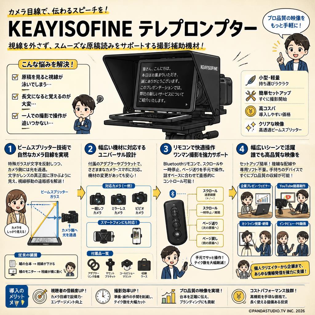 KEAYISOFINE テレプロンプター 概要