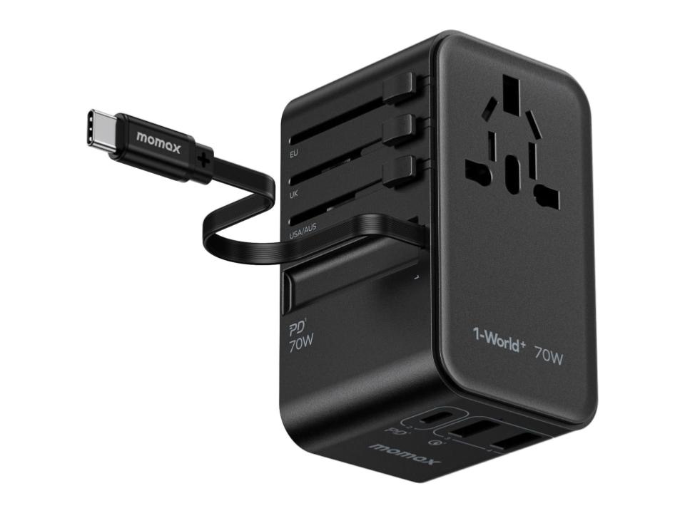 MOMAX 変換プラグ 【70W USB-Cケーブル内蔵】 | パンダスタジオ MOMAX 変換プラグ 【70W USB-Cケーブル内蔵】 | パンダスタジオ