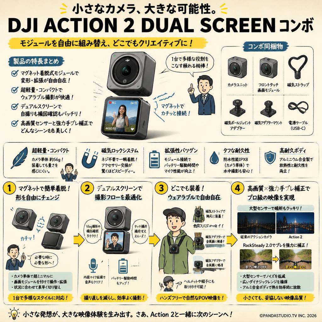 DJI Action 2 Dual Screen コンボ 概要
