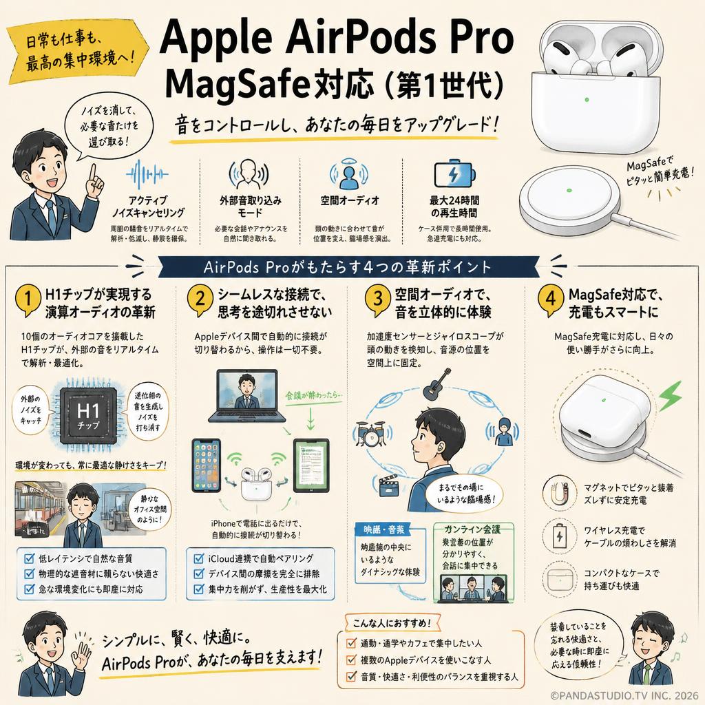 Apple AirPods Pro MagSafe対応（第1世代） 概要
