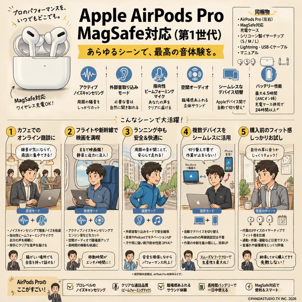 Apple AirPods Pro MagSafe対応（第1世代） 用途