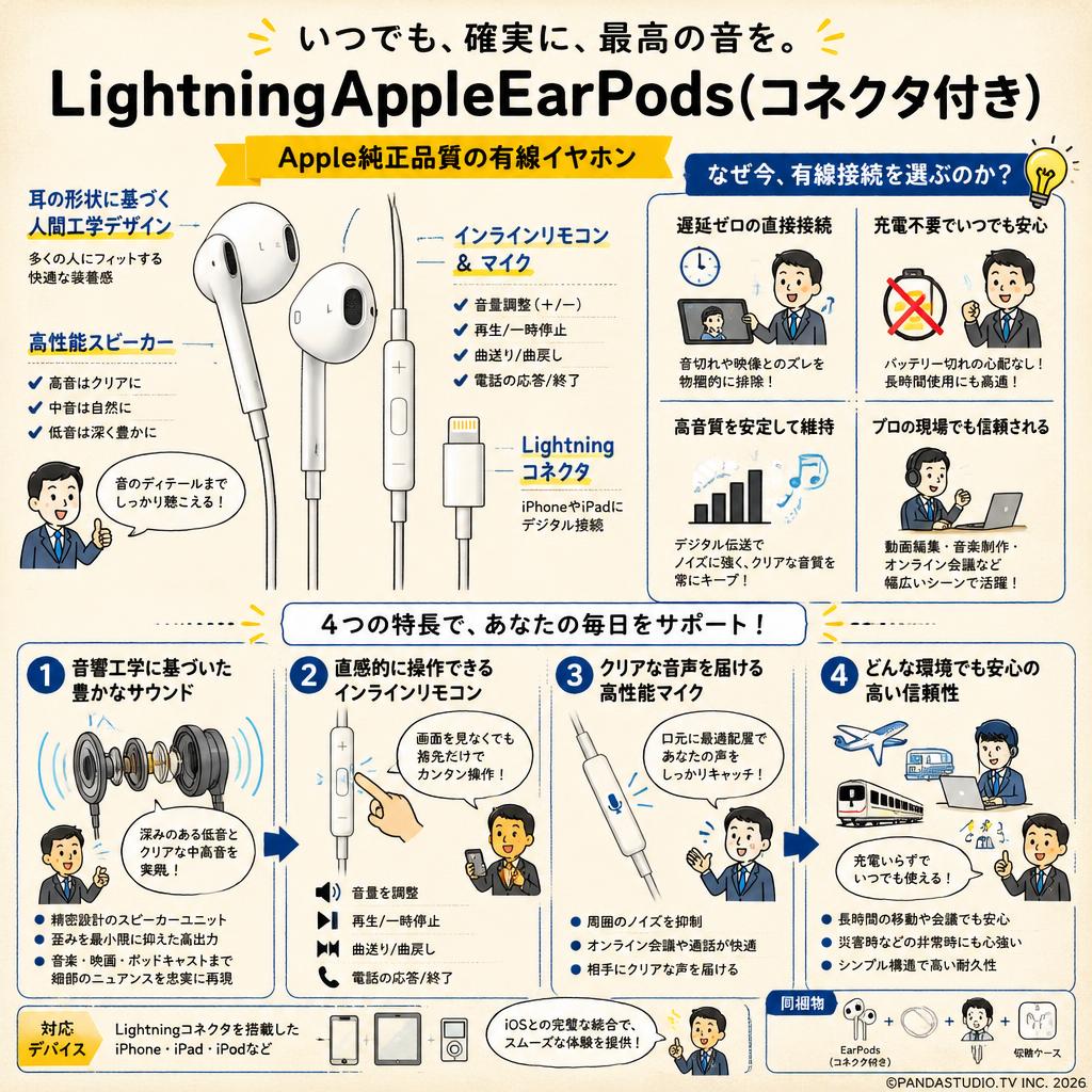 LightningAppleEarPods(コネクタ付き) 概要