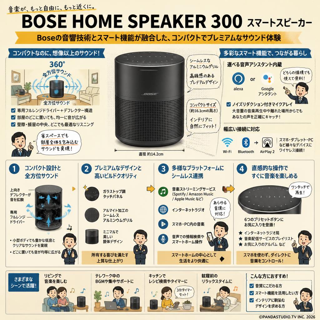 BOSE HOME SPEAKER 300 スマートスピーカー | パンダスタジオ
