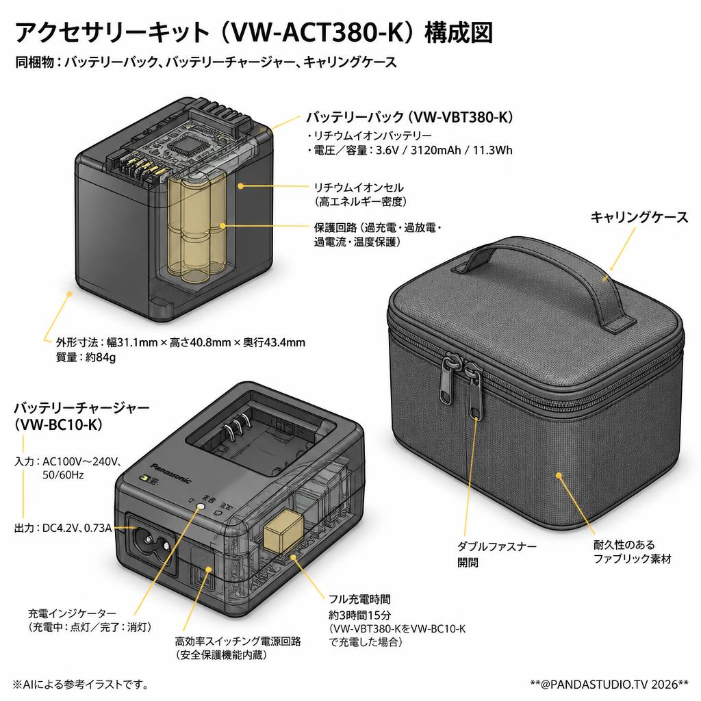 Panasonic VW-ACT380-K [アクセサリーキット] スペック