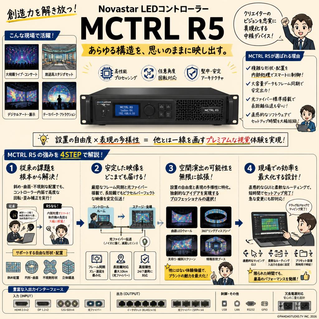 Novastar LEDコントローラー MCTRL R5 概要