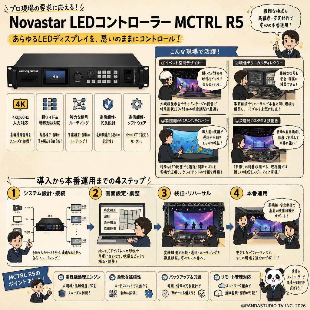 Novastar LEDコントローラー MCTRL R5 おもな対象のお客様