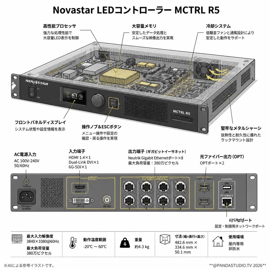 Novastar LEDコントローラー MCTRL R5 スペック