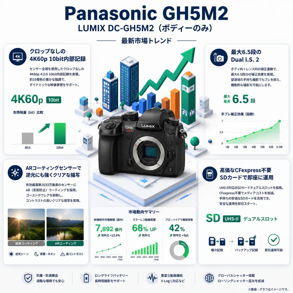 Panasonic GH5M2 LUMIX DC-GH5M2（ボディーのみ） セールスポイント