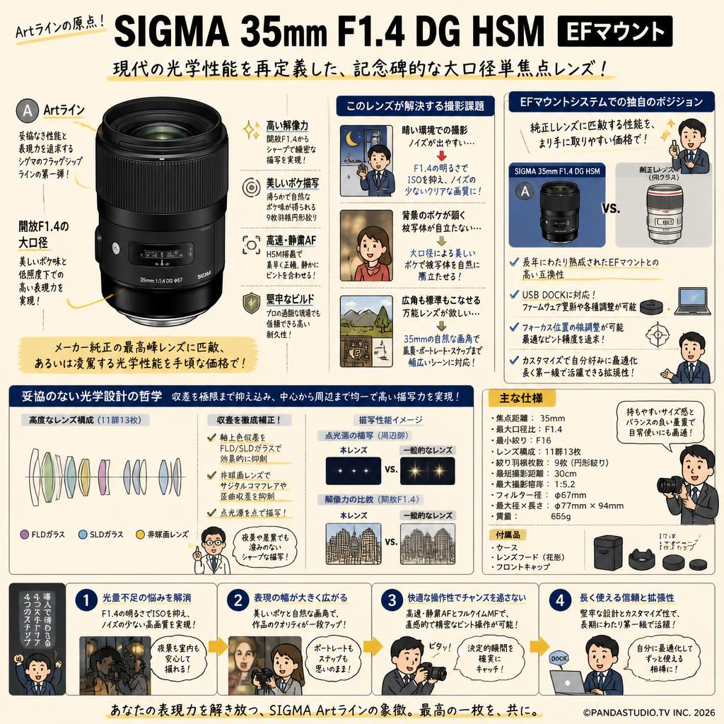 SIGMA 35mm F1.4 DG HSM  EFマウント 概要