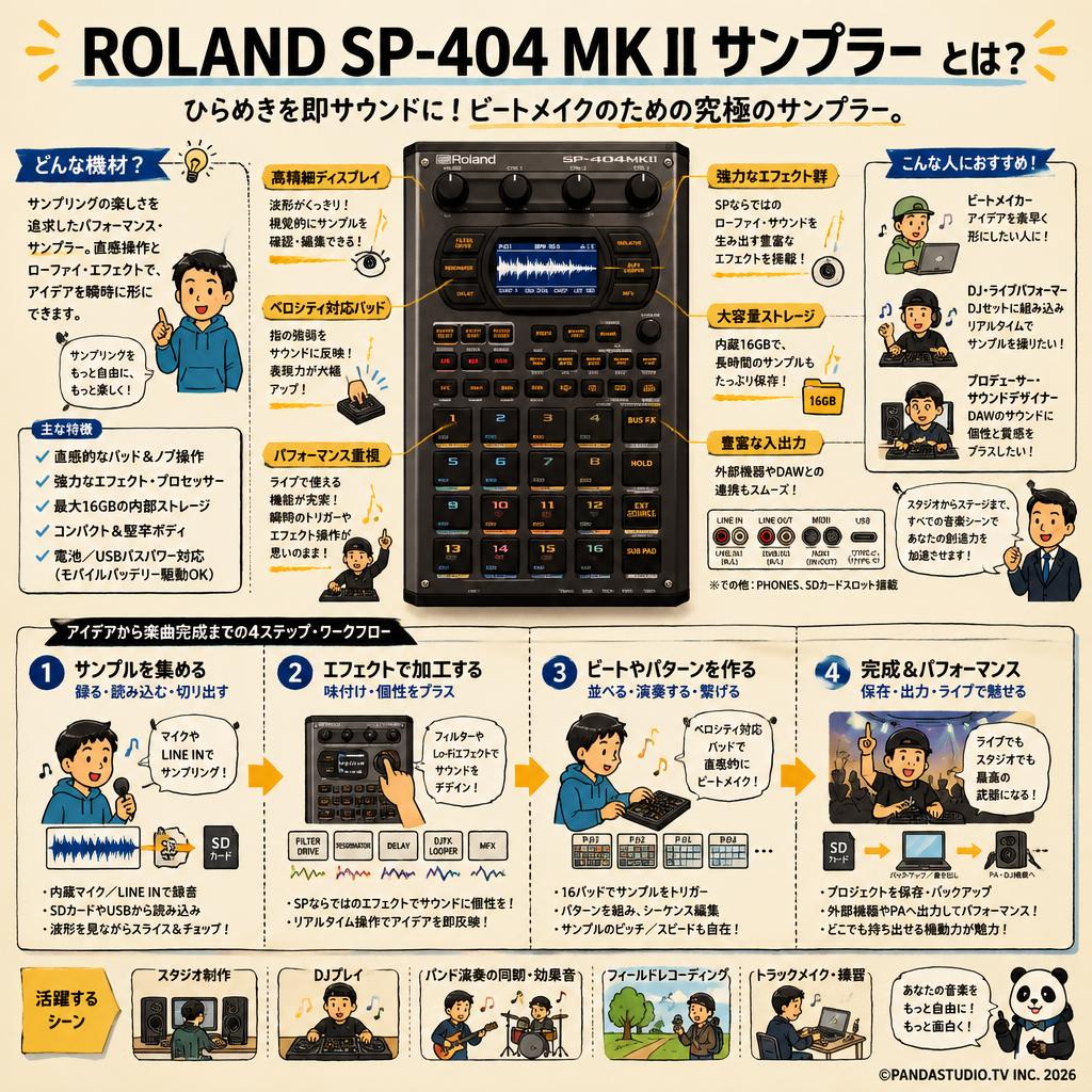 ROLAND SP-404 MK II サンプラー 概要