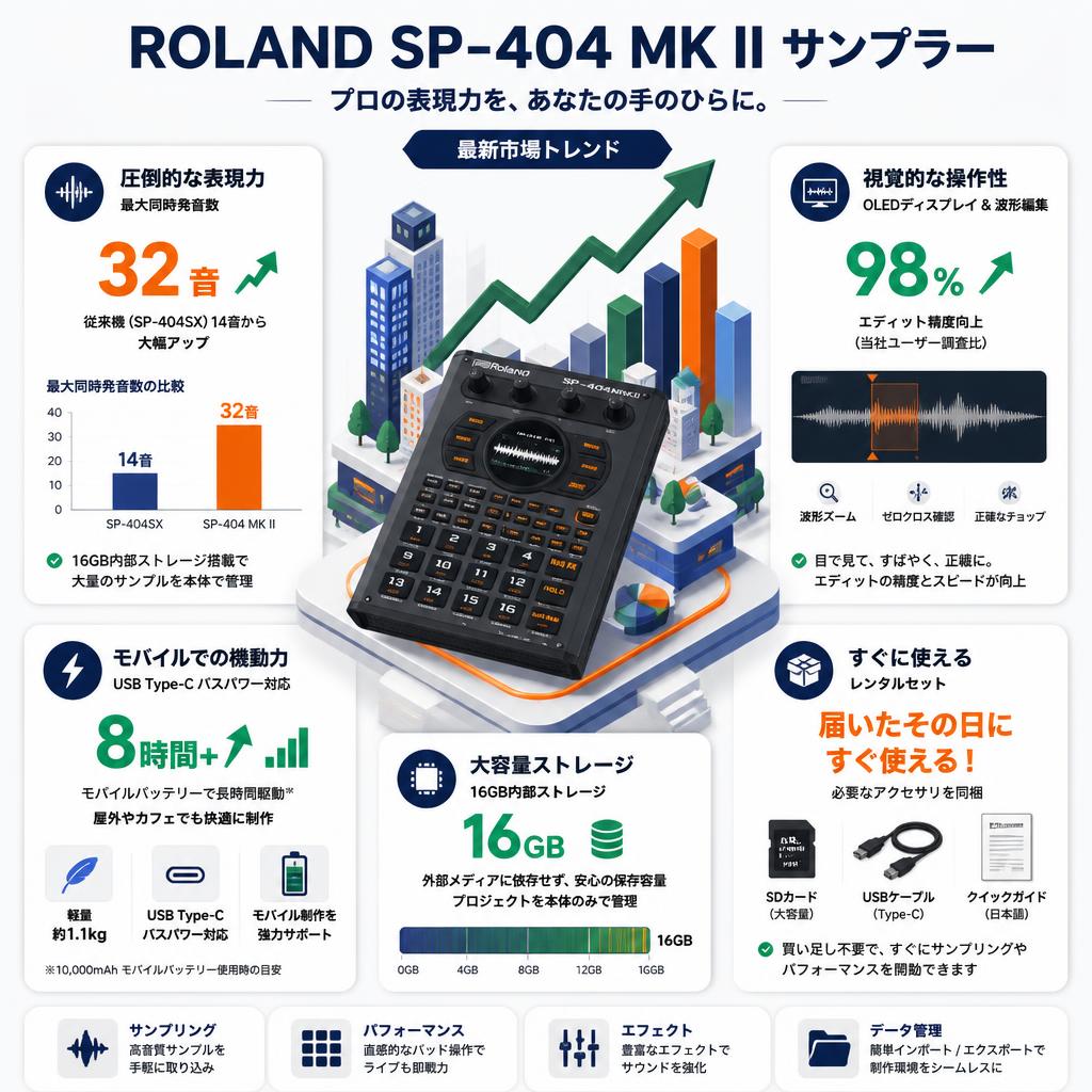 ROLAND SP-404 MK II サンプラー セールスポイント