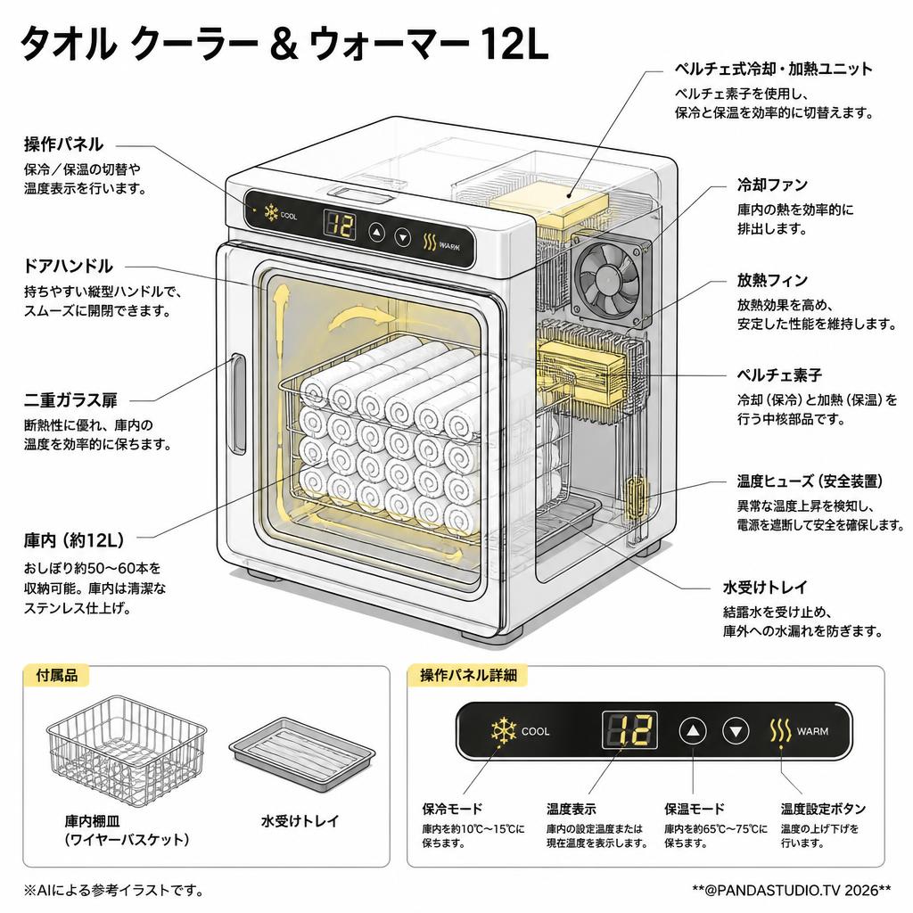 タオル クーラー & ウォーマー 12L スペック