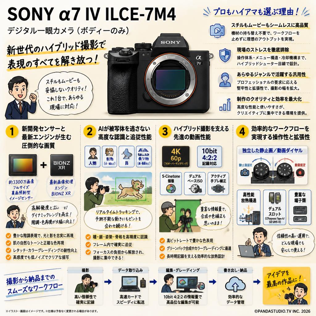SONY &alpha;7 IV ILCE-7M4 デジタル一眼カメラ（ボディーのみ）
