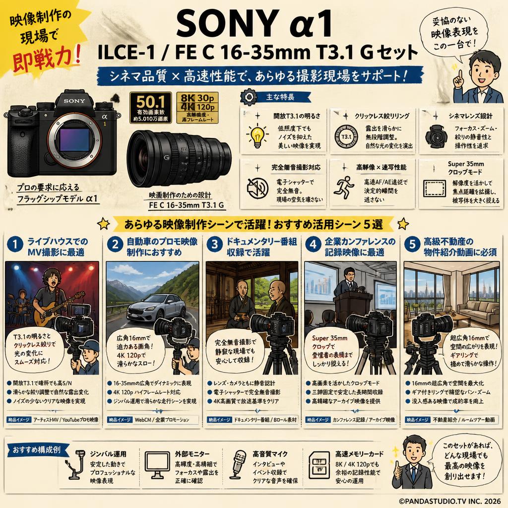 SONY α1 ILCE-1 / FE C 16-35mm T3.1 G セット 用途