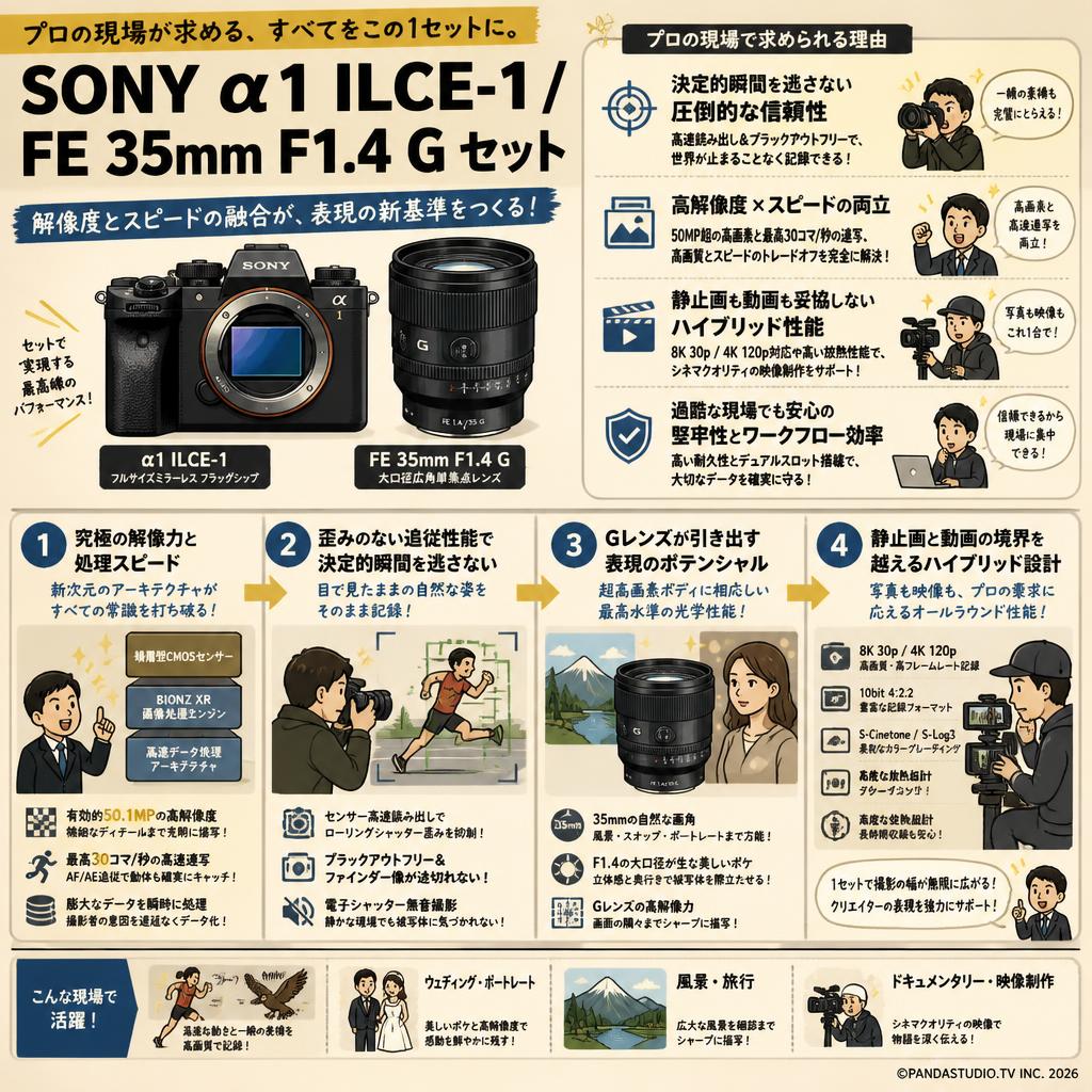 SONY α1 ILCE-1 /  FE 35mm F1.4 G セット 概要