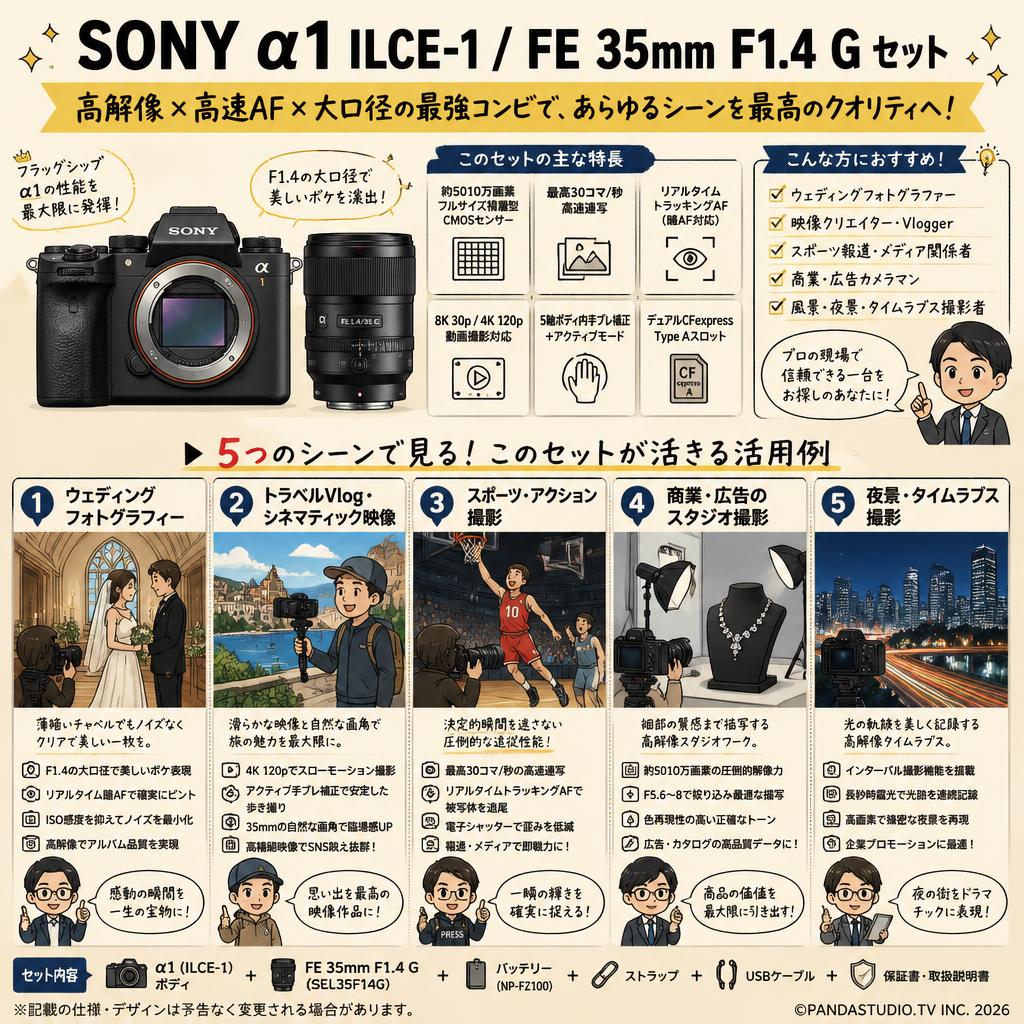 SONY α1 ILCE-1 /  FE 35mm F1.4 G セット 用途