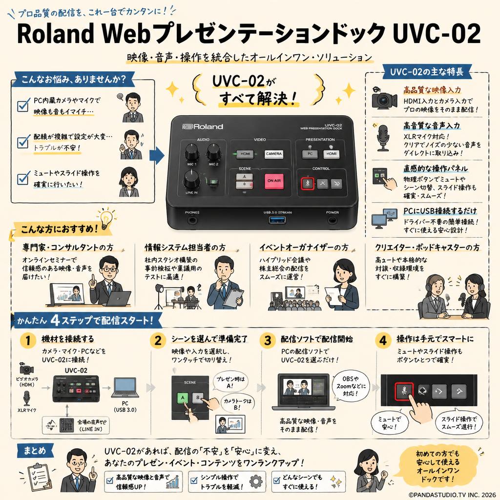 Roland Web Presentation Dock UVC-02 おもな対象のお客様