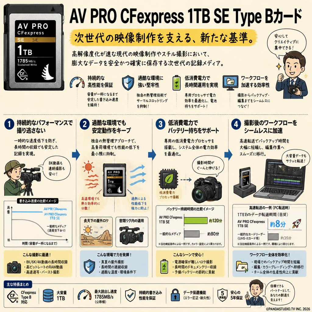 AV PRO CFexpress 1TB SE Type Bカード 概要