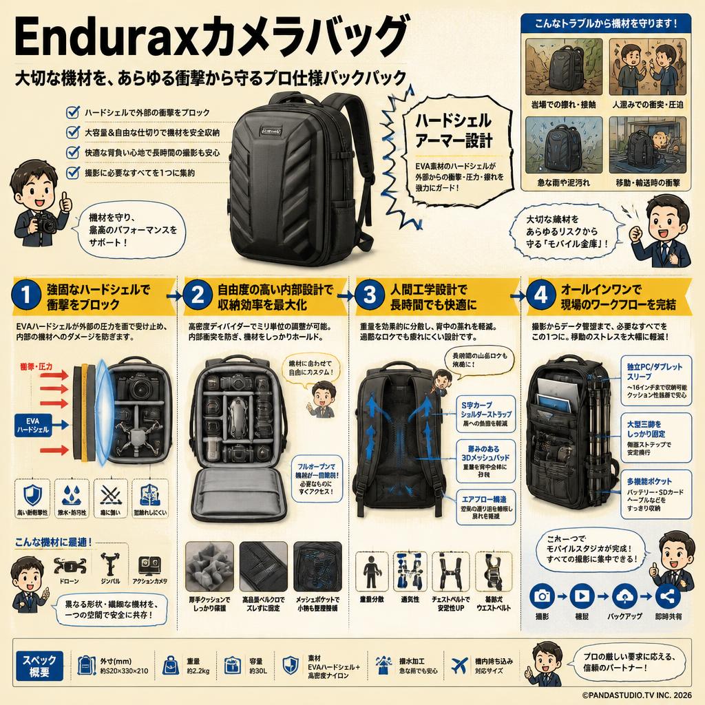 Enduraxカメラバッグ 概要