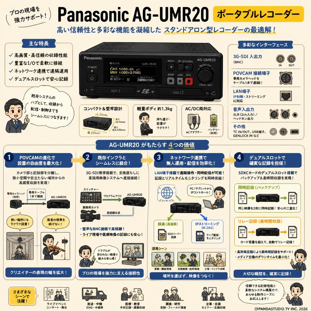 Panasonic AG-UMR20 ポータブルレコーダー 概要