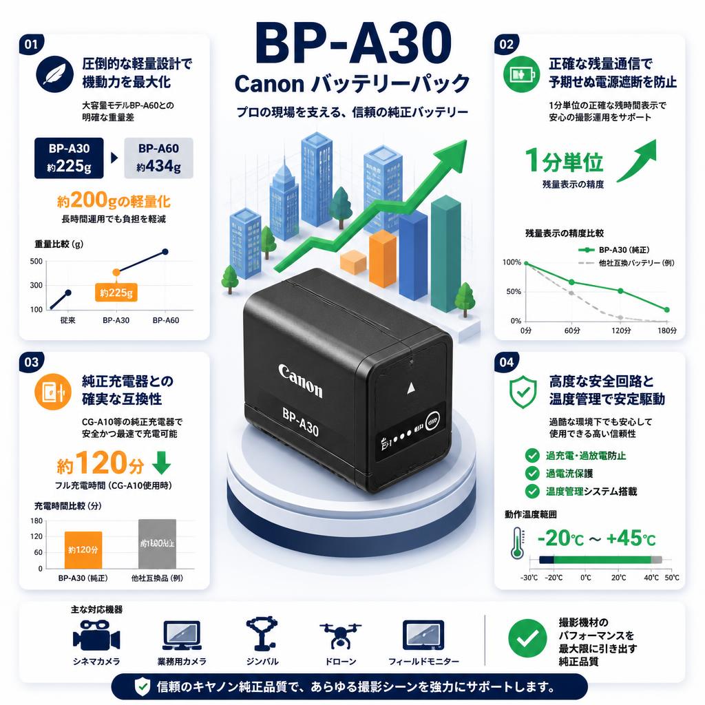 BP-A30 Canon バッテリーパック セールスポイント