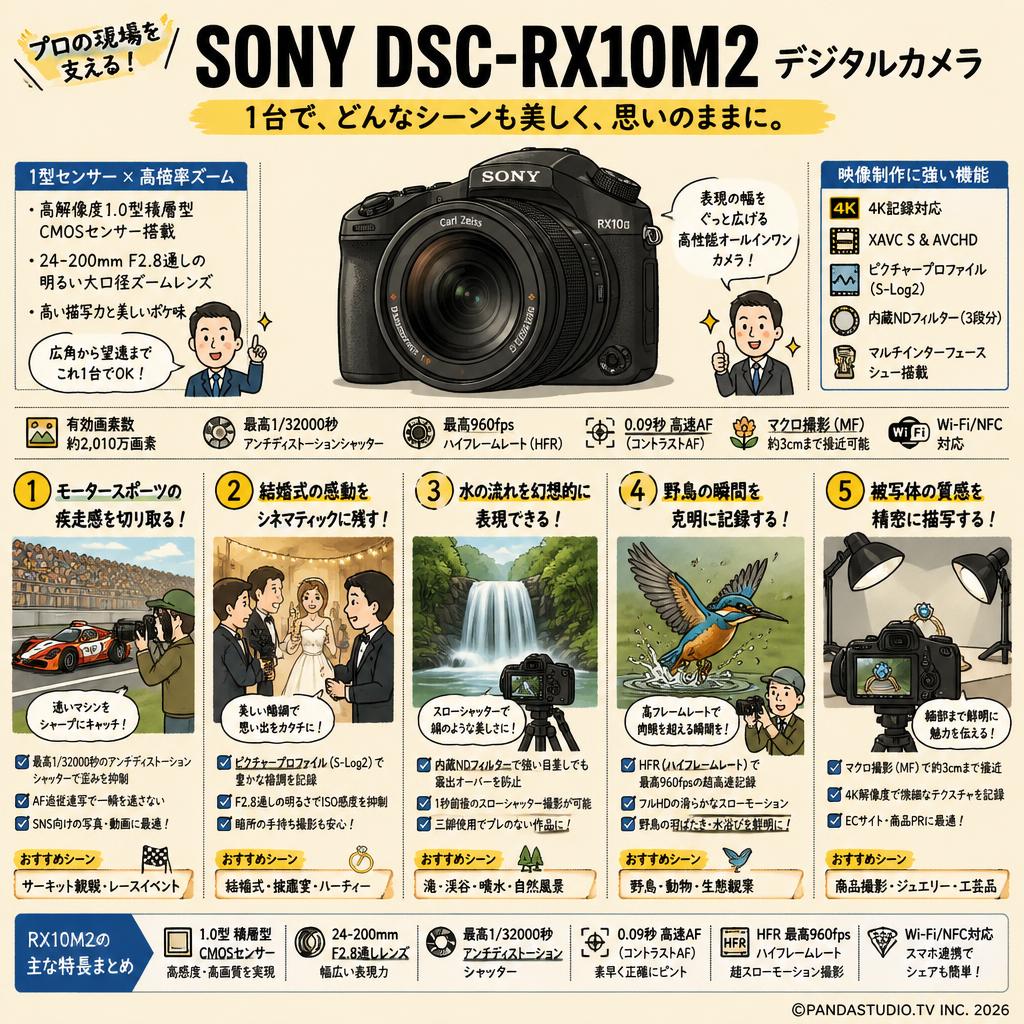 SONY DSC-RX10M2 デジタルカメラ 用途