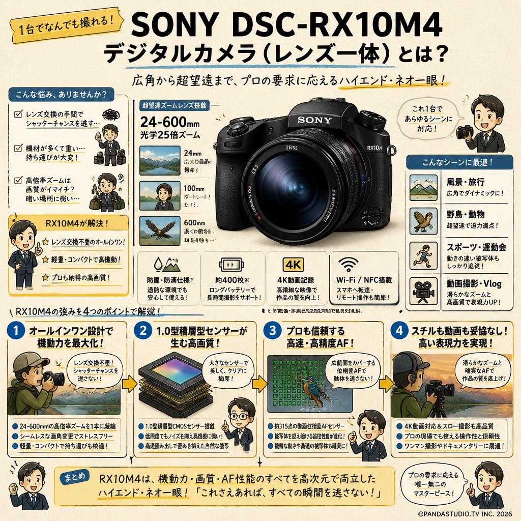 SONY DSC-RX10M4 デジタルカメラ（レンズ一体） 概要