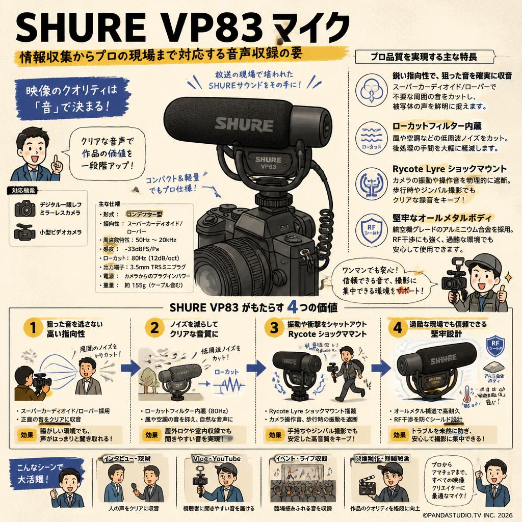 SHURE VP83 マイク 概要
