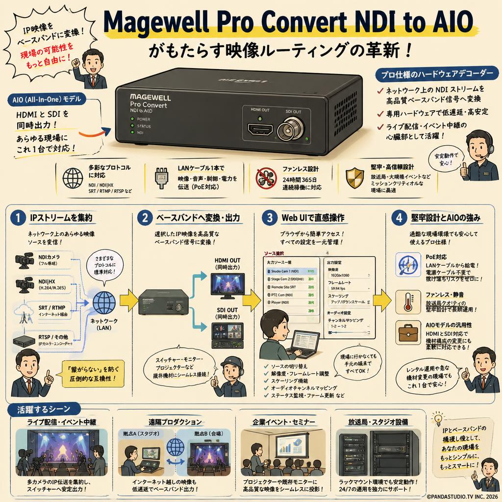 Magewell Pro Convert NDI to AIO 概要