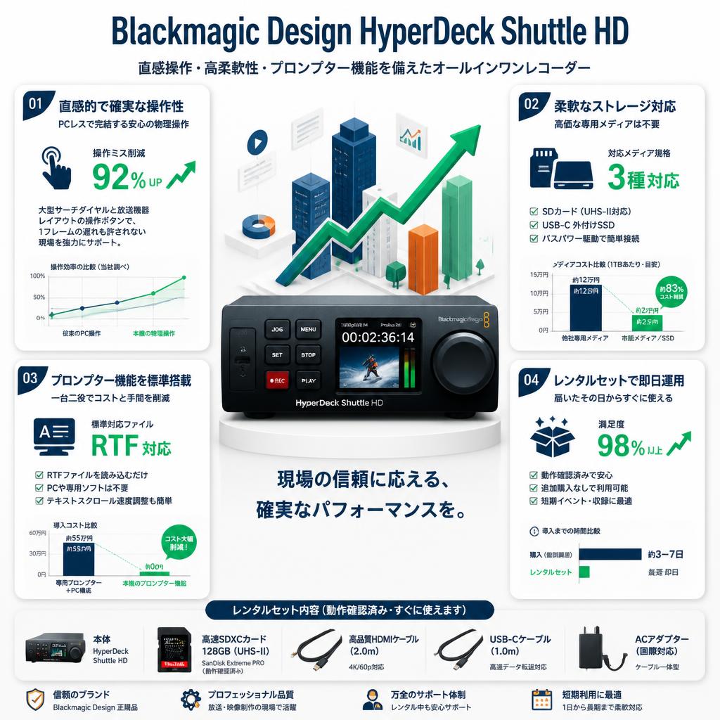 Blackmagic Design HyperDeck Shuttle HD セールスポイント