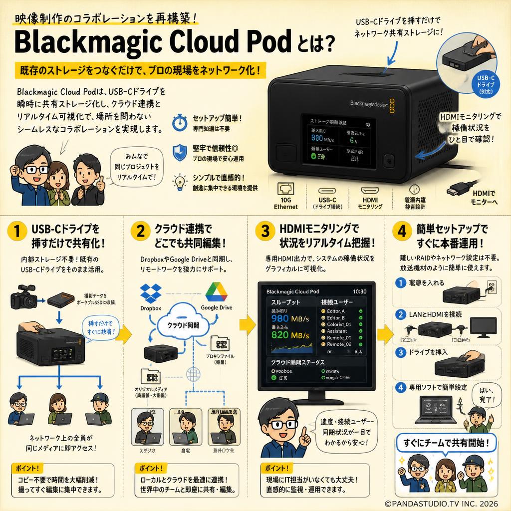 Blackmagic Cloud Pod 概要