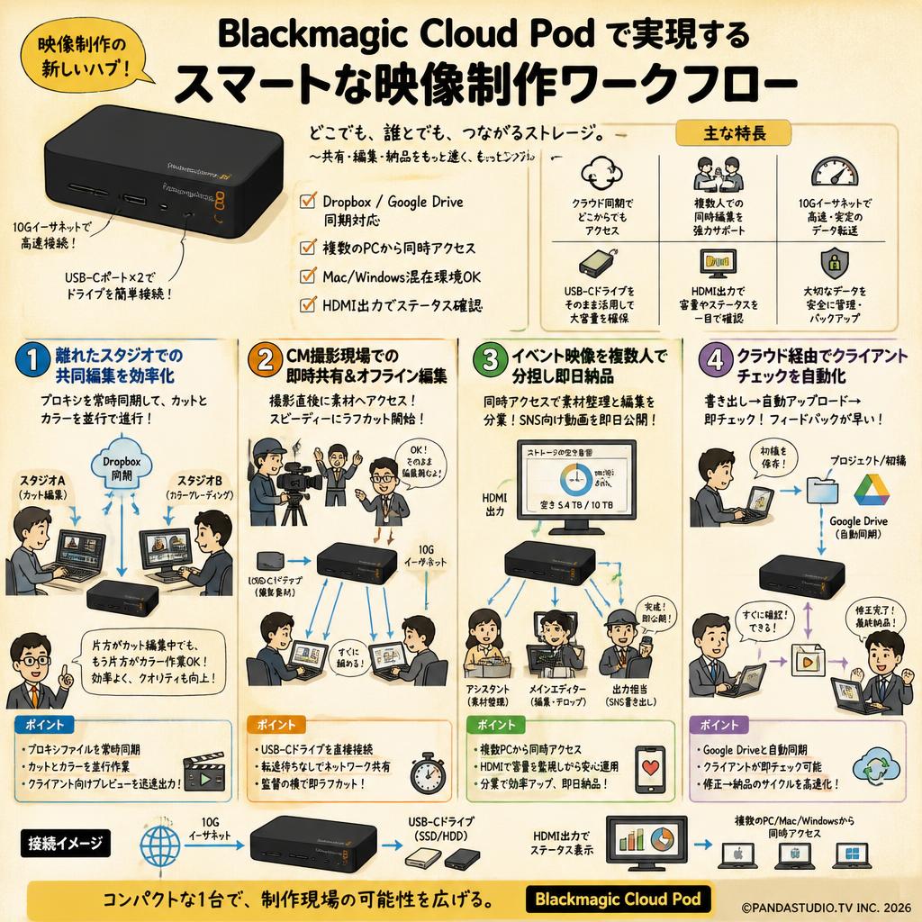 Blackmagic Cloud Pod 用途