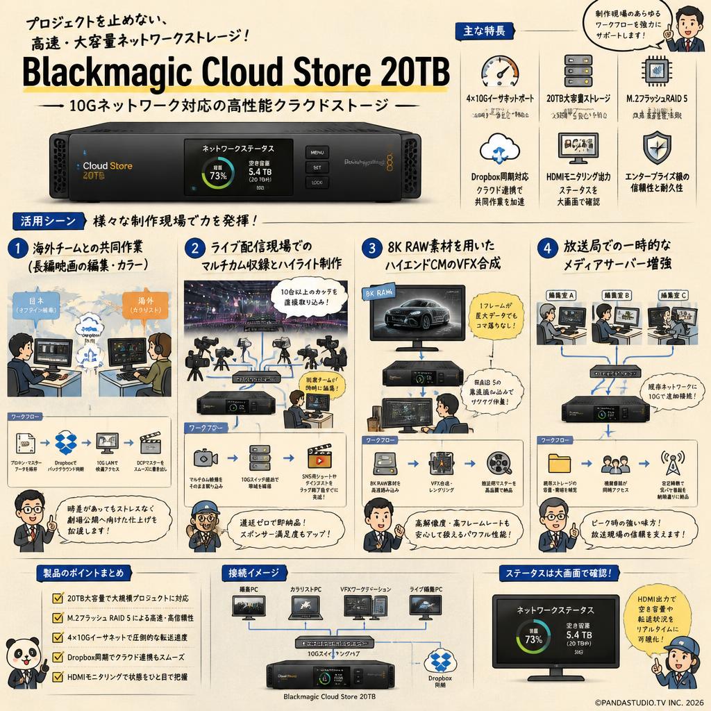 Blackmagic Cloud Store 20TB 用途