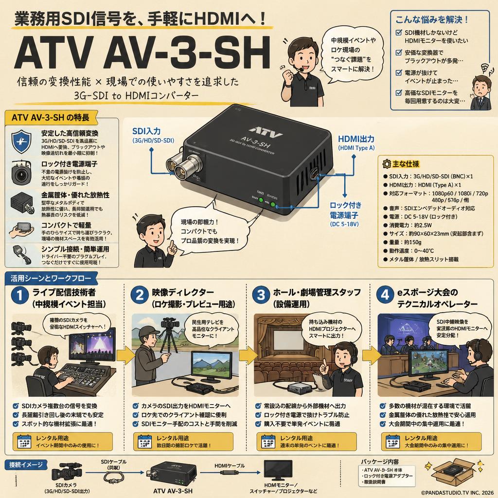 ATV AV-3-SH おもな対象のお客様