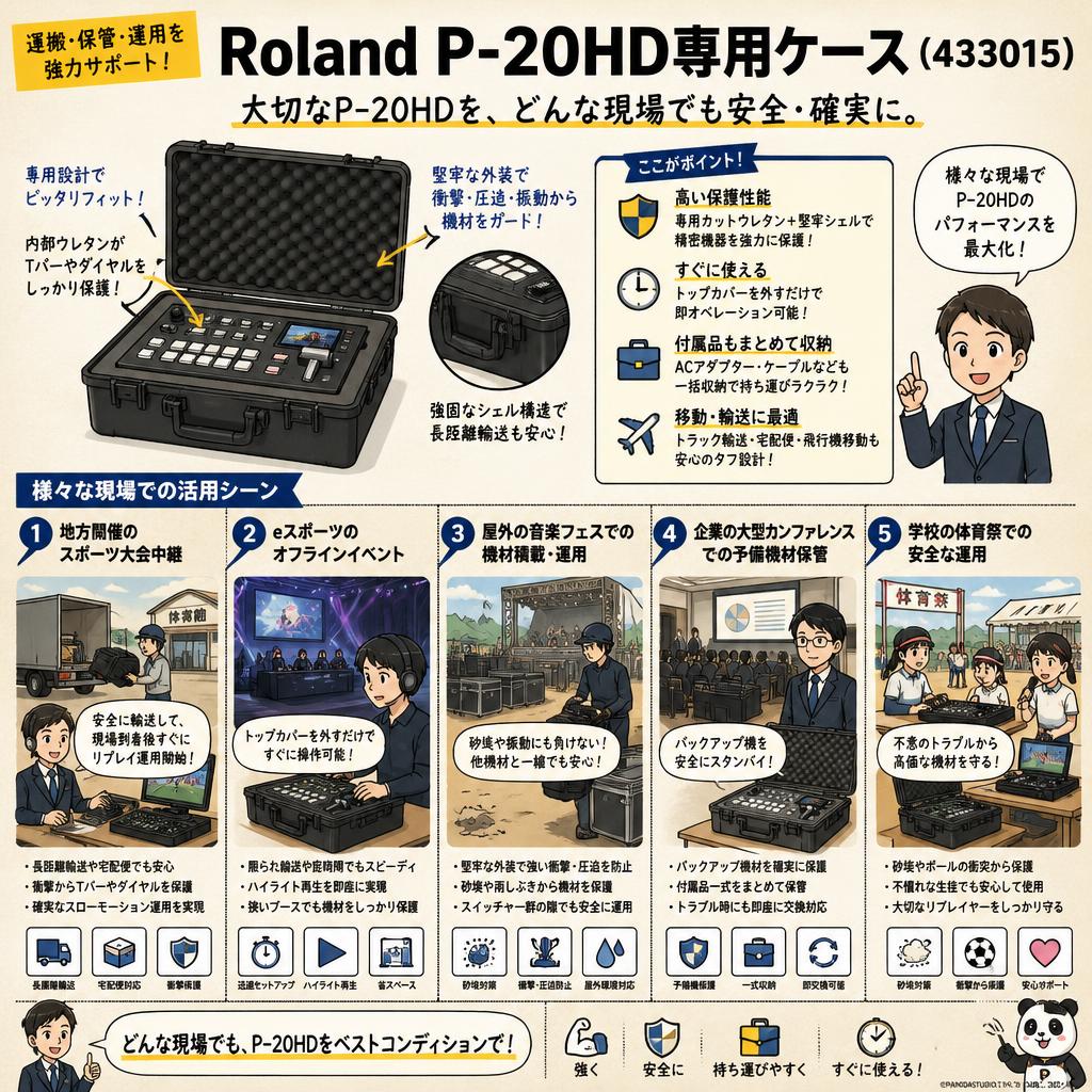 Roland P-20HD専用ケース（433015） 用途