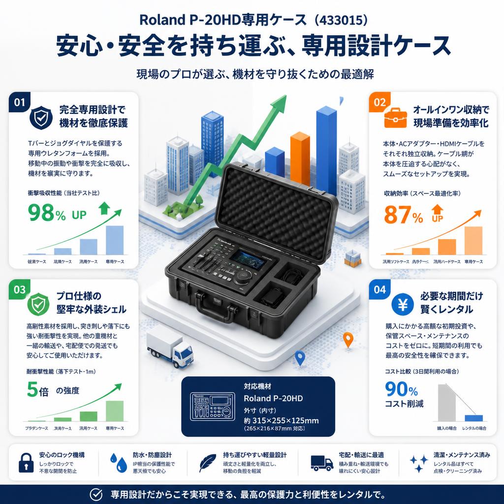 Roland P-20HD専用ケース（433015） セールスポイント