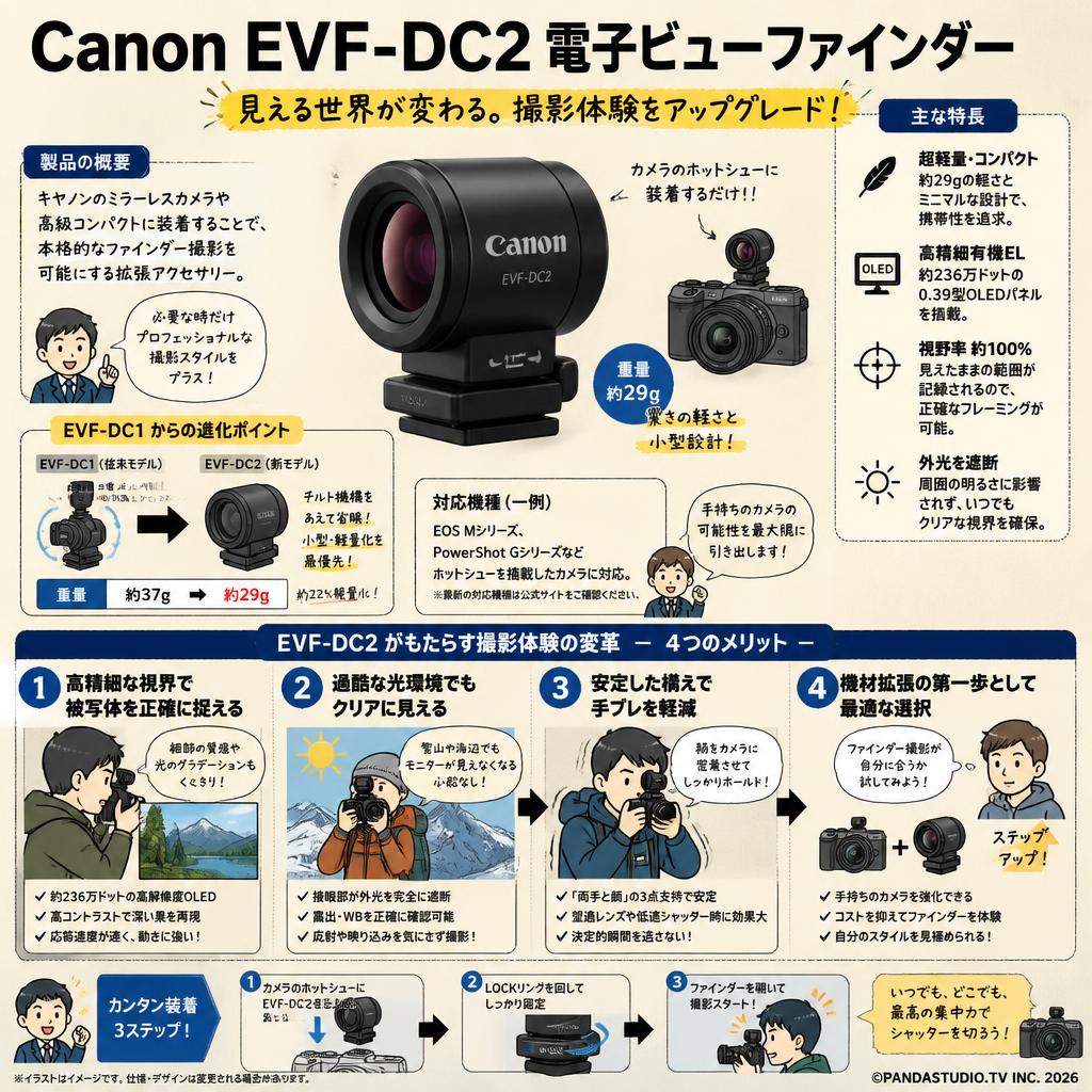 Canon EVF-DC2  電子ビューファインダー 概要