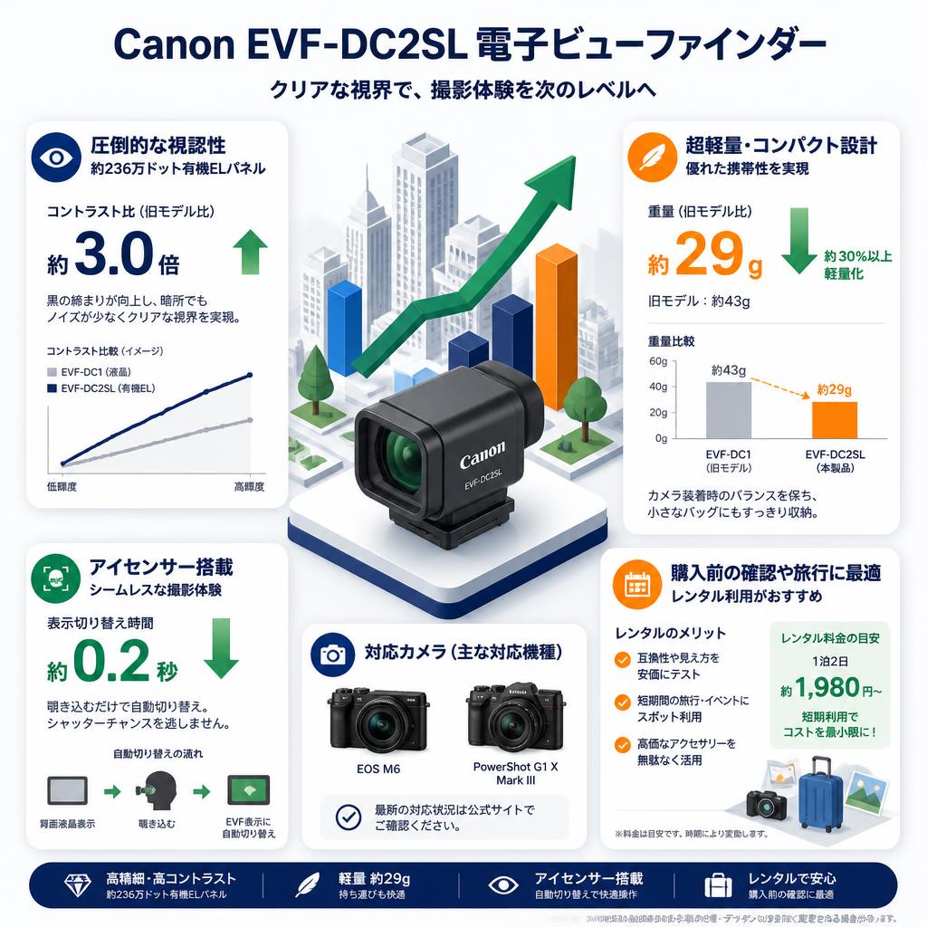 Canon EVF-DC2SL 電子ビューファインダー セールスポイント