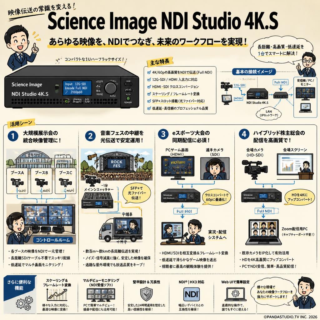Science Image NDI Studio 4K.S 用途