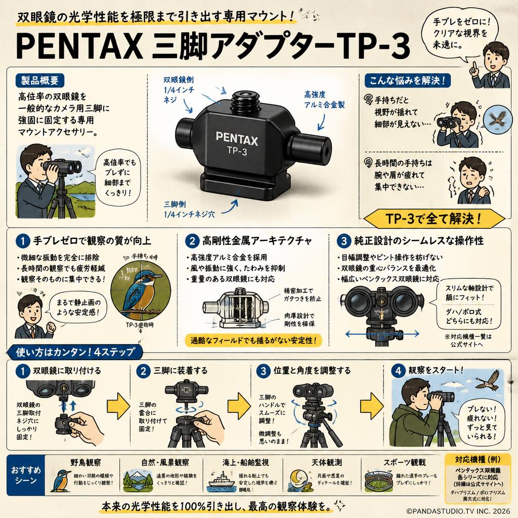 PENTAX 三脚アダプターTP-3 概要