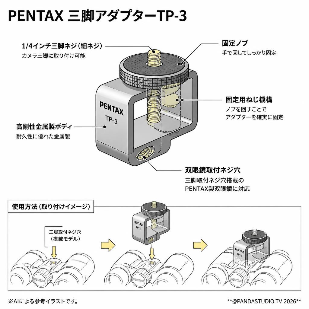 PENTAX 三脚アダプターTP-3 スペック