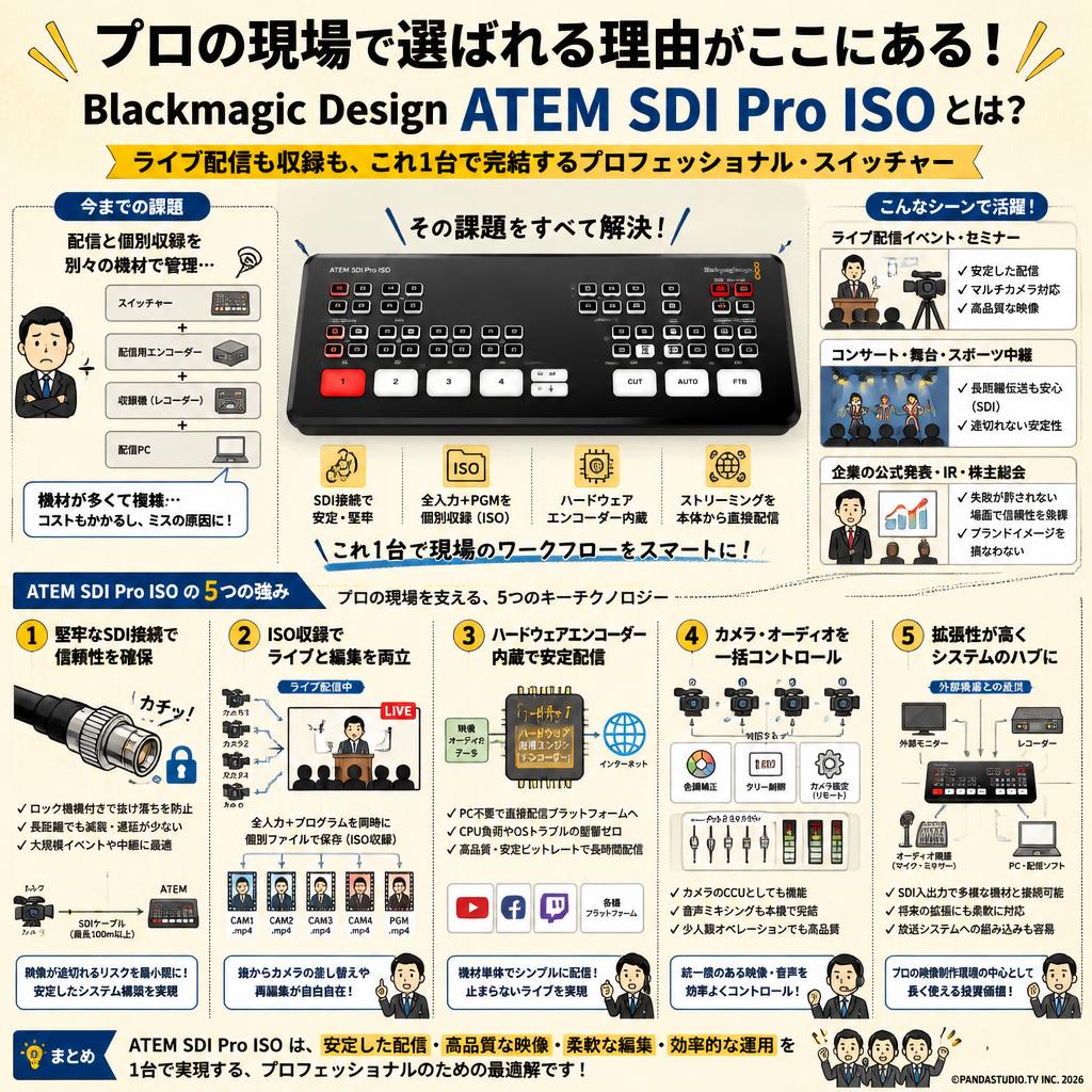Blackmagic Design ATEM SDI Pro ISO 概要